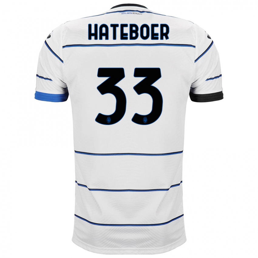 Mujer Camiseta Hans Hateboer #33 Blanco 2ª Equipación 2023/24 La Camisa México