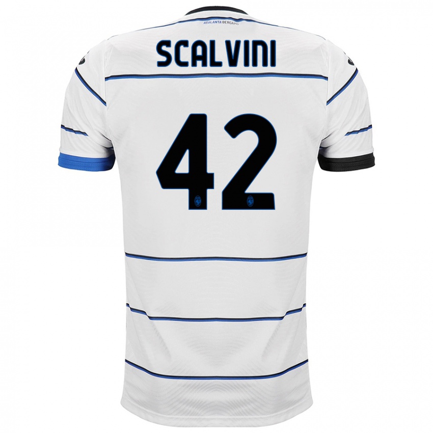 Mujer Camiseta Giorgio Scalvini #42 Blanco 2ª Equipación 2023/24 La Camisa México