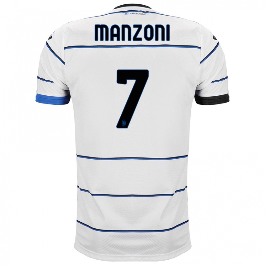 Mujer Camiseta Alberto Manzoni #7 Blanco 2ª Equipación 2023/24 La Camisa México