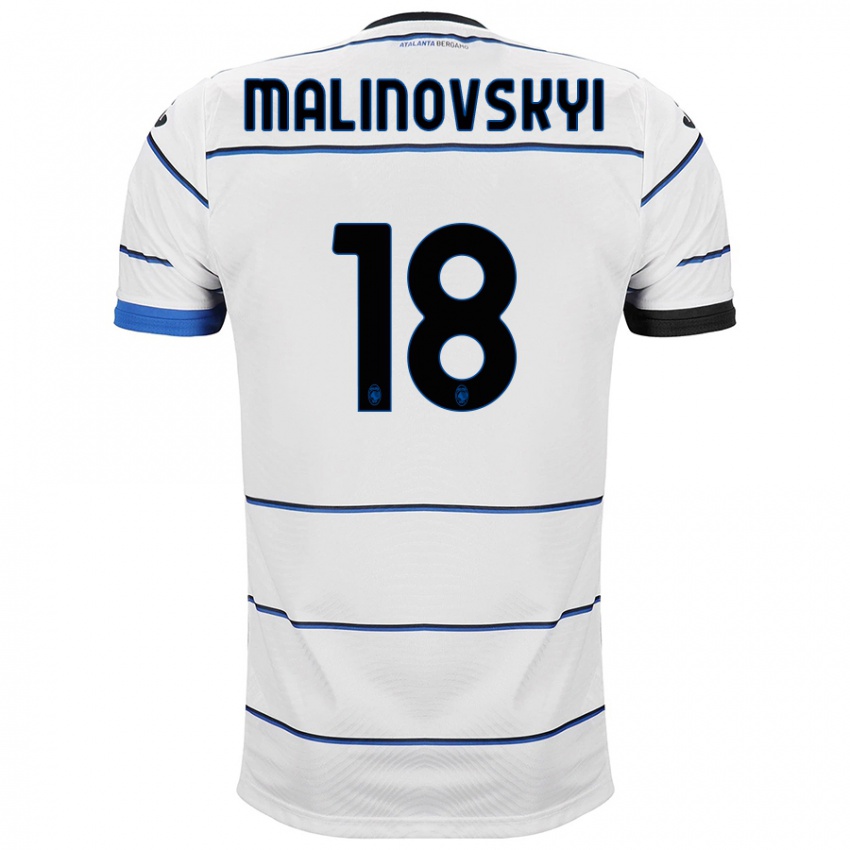 Mujer Camiseta Ruslan Malinovskyi #18 Blanco 2ª Equipación 2023/24 La Camisa México