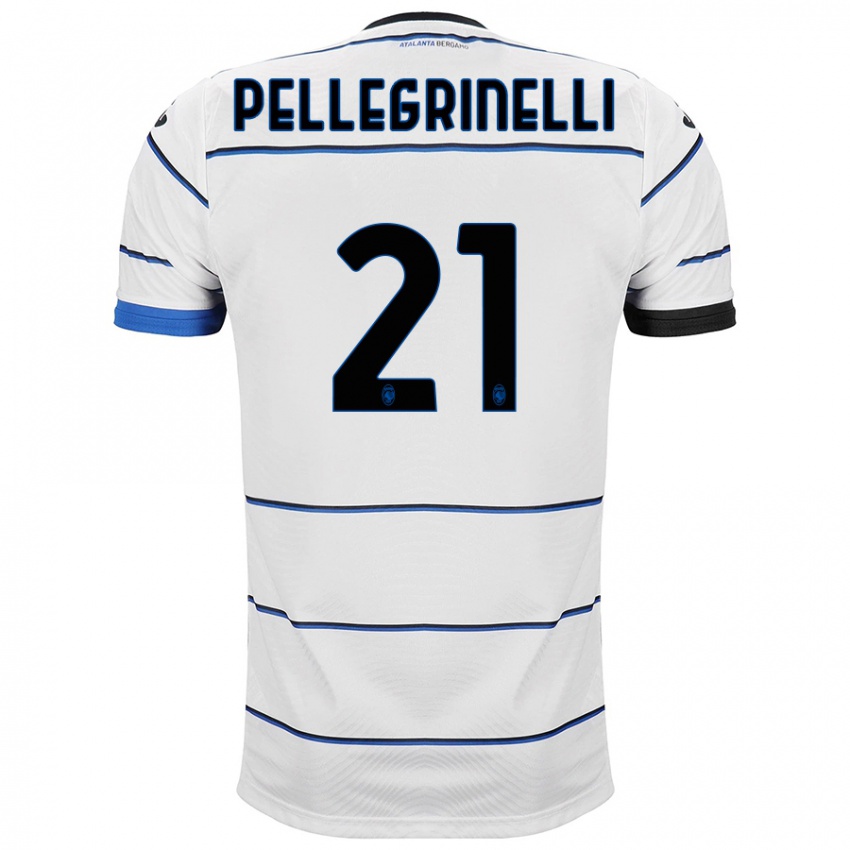 Mujer Camiseta Giorgia Pellegrinelli #21 Blanco 2ª Equipación 2023/24 La Camisa México