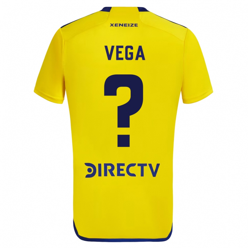 Mujer Camiseta Gabriel Vega #0 Amarillo 2ª Equipación 2023/24 La Camisa México