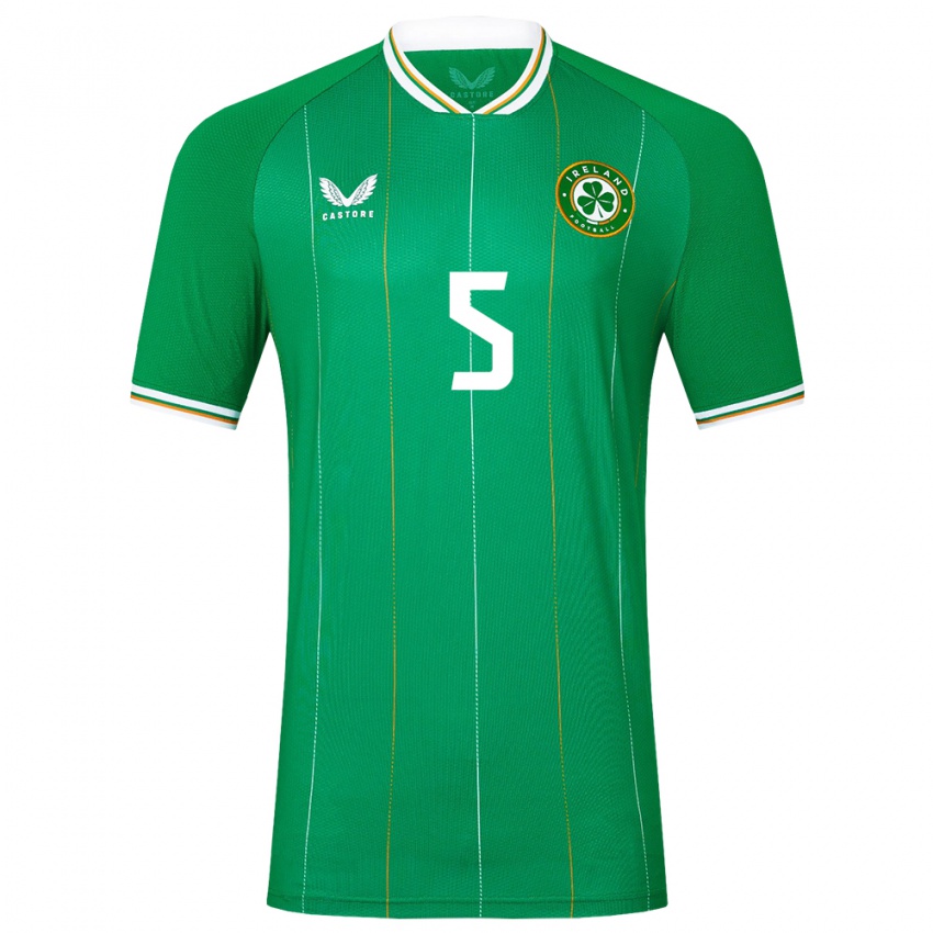 Niño Camiseta Irlanda Bosun Lawal #5 Verde 1ª Equipación 24-26 La Camisa México