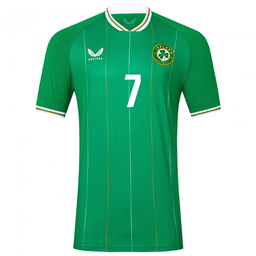 Niño Camiseta Irlanda Rocco Vata #7 Verde 1ª Equipación 24-26 La Camisa México