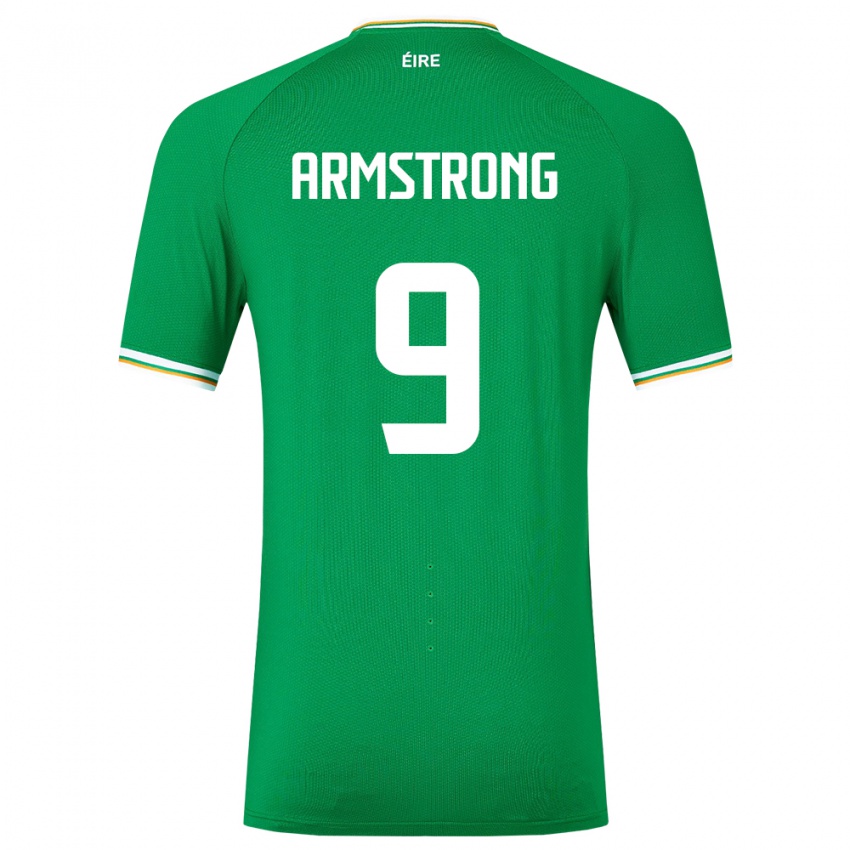 Niño Camiseta Irlanda Sinclair Armstrong #9 Verde 1ª Equipación 24-26 La Camisa México