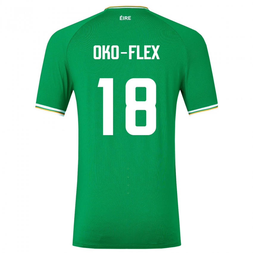 Niño Camiseta Irlanda Armstrong Oko-Flex #18 Verde 1ª Equipación 24-26 La Camisa México