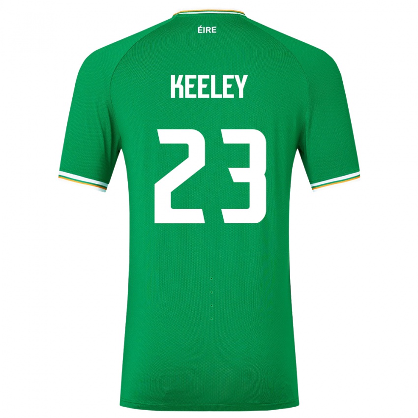 Niño Camiseta Irlanda Josh Keeley #23 Verde 1ª Equipación 24-26 La Camisa México