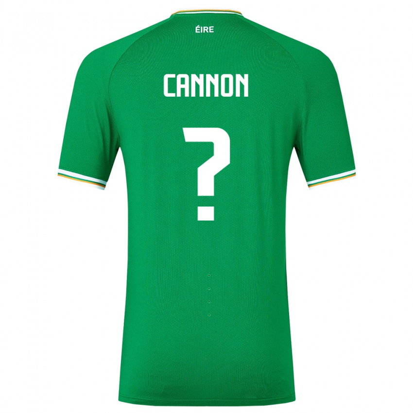 Niño Camiseta Irlanda Thomas Cannon #0 Verde 1ª Equipación 24-26 La Camisa México