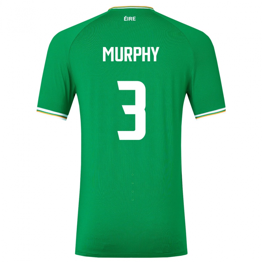 Niño Camiseta Irlanda Alex Murphy #3 Verde 1ª Equipación 24-26 La Camisa México