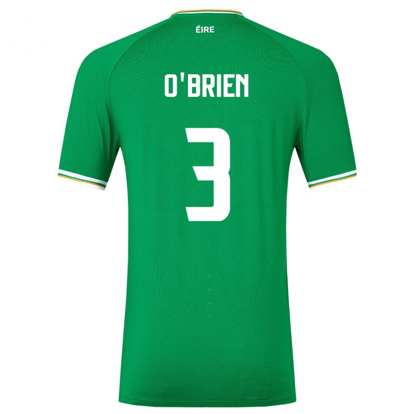 Niño Camiseta Irlanda Luke O'brien #3 Verde 1ª Equipación 24-26 La Camisa México