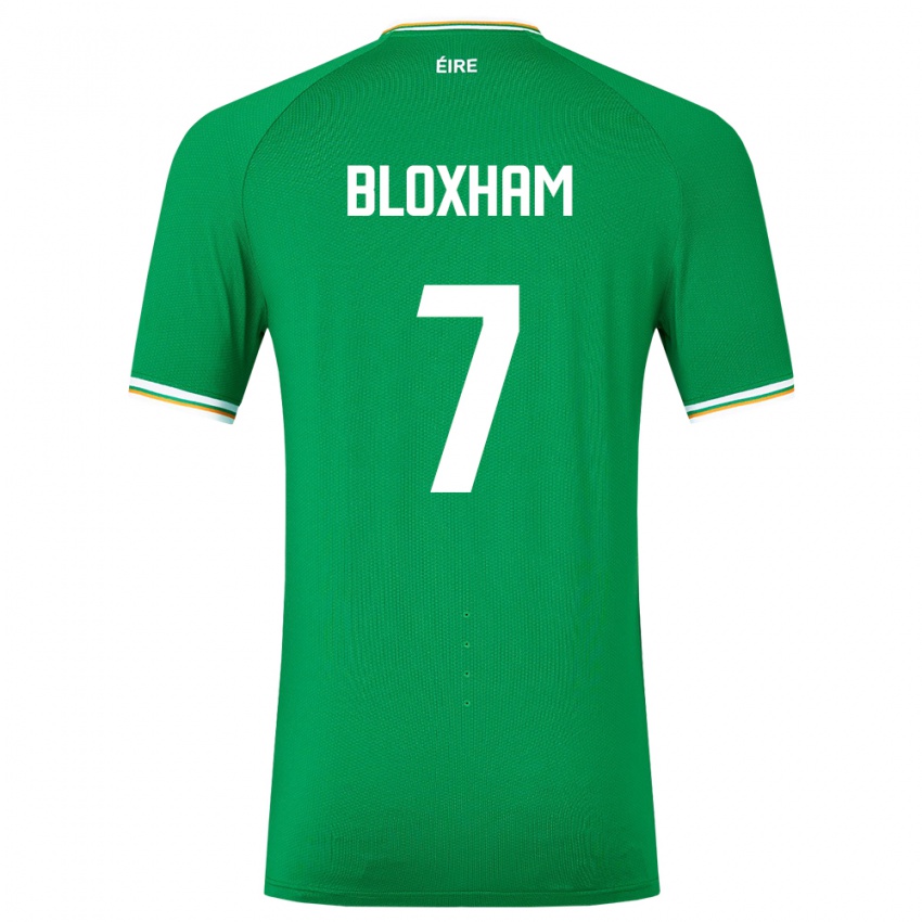 Niño Camiseta Irlanda Tom Bloxham #7 Verde 1ª Equipación 24-26 La Camisa México