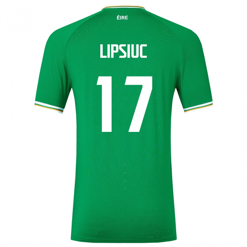 Niño Camiseta Irlanda Darius Lipsiuc #17 Verde 1ª Equipación 24-26 La Camisa México