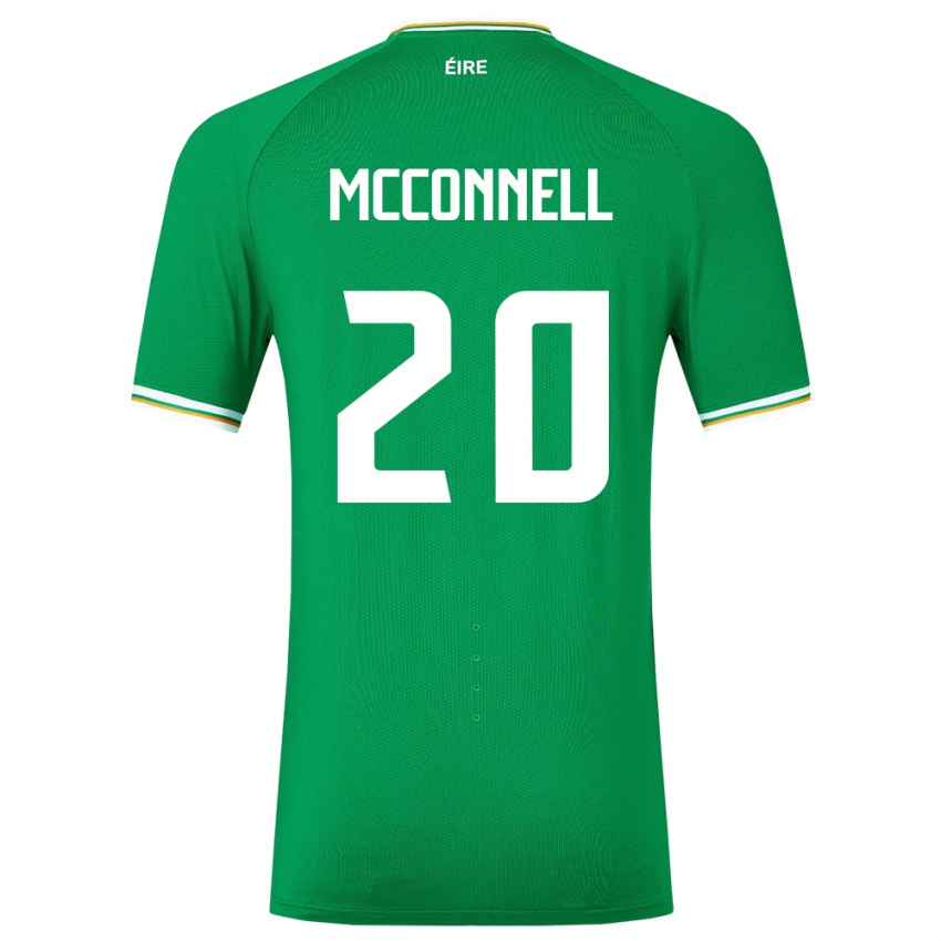 Niño Camiseta Irlanda Glenn Mcconnell #20 Verde 1ª Equipación 24-26 La Camisa México