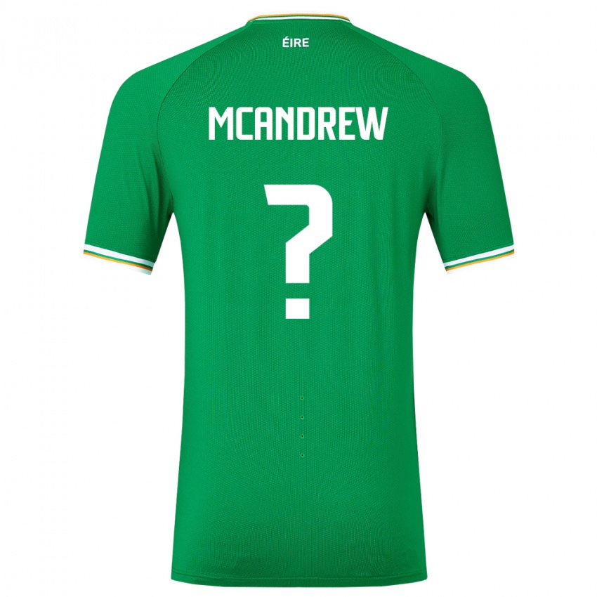 Niño Camiseta Irlanda Niall Mcandrew #0 Verde 1ª Equipación 24-26 La Camisa México