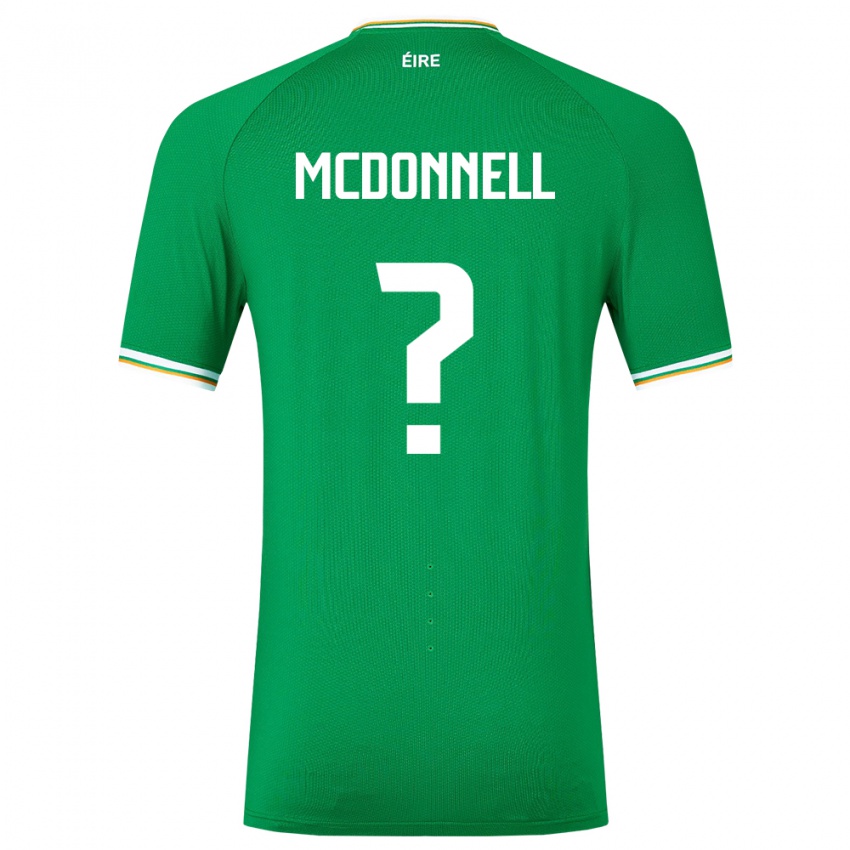 Niño Camiseta Irlanda Grady Mcdonnell #0 Verde 1ª Equipación 24-26 La Camisa México