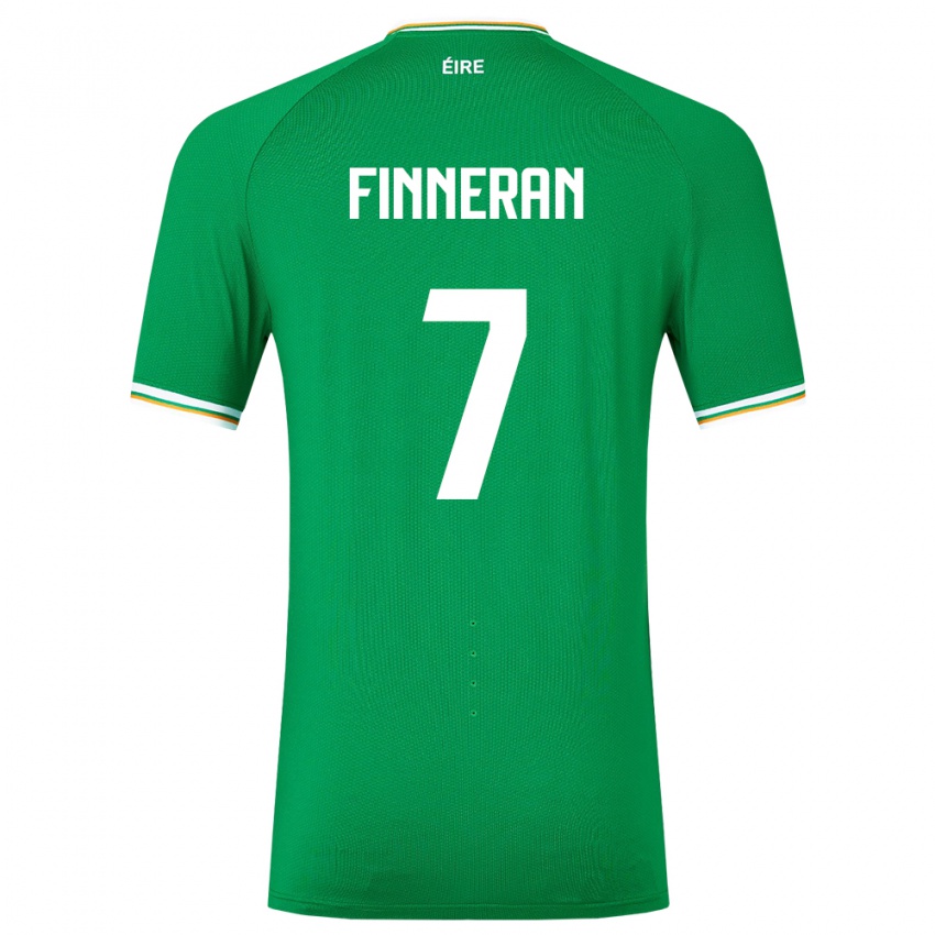 Niño Camiseta Irlanda Rory Finneran #7 Verde 1ª Equipación 24-26 La Camisa México