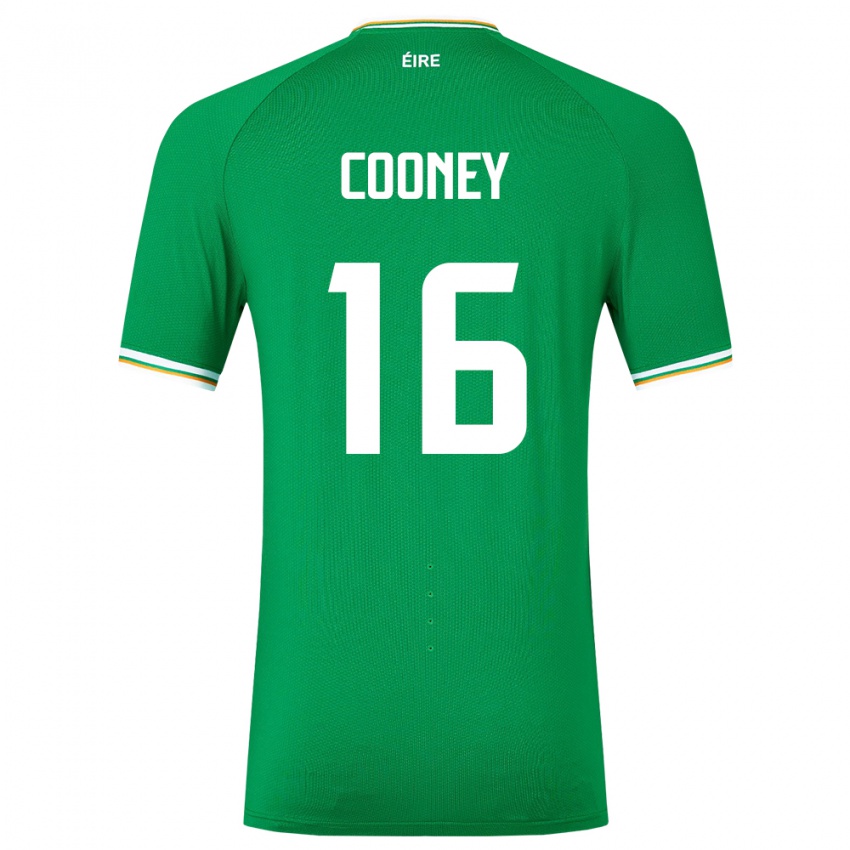 Niño Camiseta Irlanda Oisin Cooney #16 Verde 1ª Equipación 24-26 La Camisa México