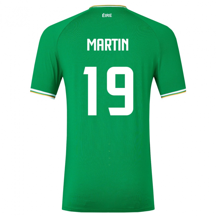 Niño Camiseta Irlanda William Martin #19 Verde 1ª Equipación 24-26 La Camisa México