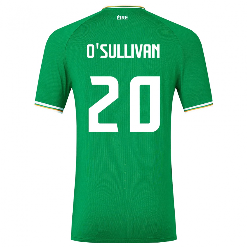 Niño Camiseta Irlanda Cathal O'sullivan #20 Verde 1ª Equipación 24-26 La Camisa México