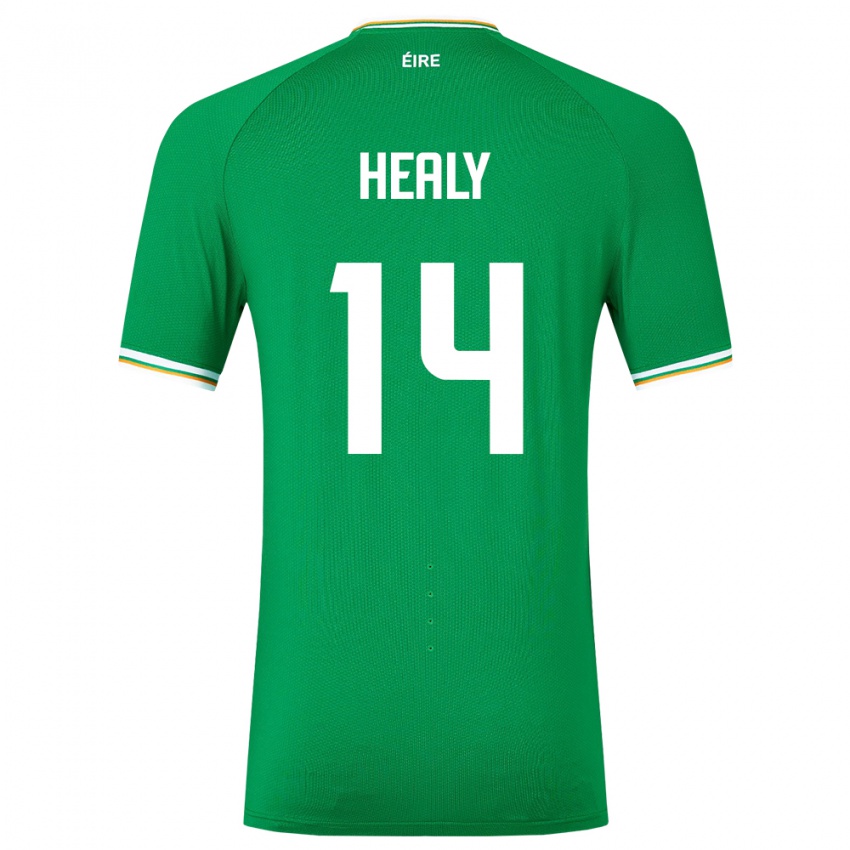 Niño Camiseta Irlanda Freya Healy #14 Verde 1ª Equipación 24-26 La Camisa México