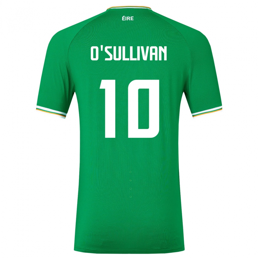 Niño Camiseta Irlanda Denise O'sullivan #10 Verde 1ª Equipación 24-26 La Camisa México