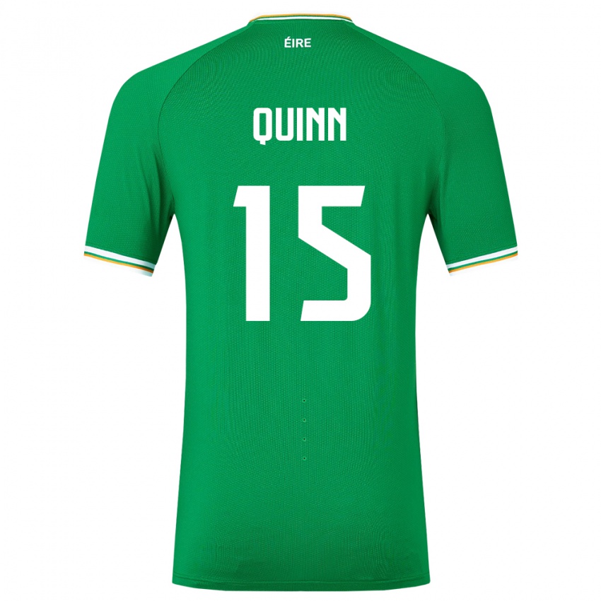 Niño Camiseta Irlanda Lucy Quinn #15 Verde 1ª Equipación 24-26 La Camisa México