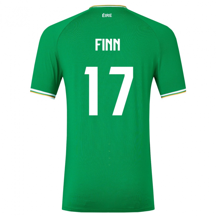 Niño Camiseta Irlanda Jamie Finn #17 Verde 1ª Equipación 24-26 La Camisa México