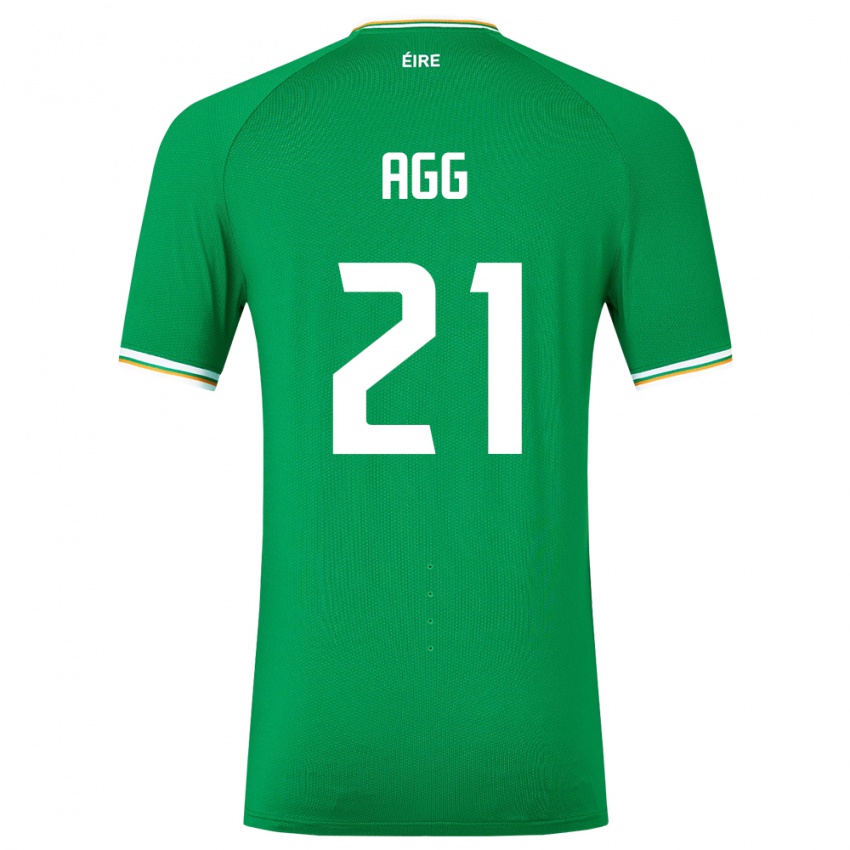 Niño Camiseta Irlanda Lily Agg #21 Verde 1ª Equipación 24-26 La Camisa México