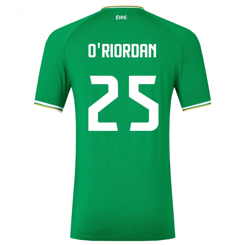 Niño Camiseta Irlanda Claire O'riordan #25 Verde 1ª Equipación 24-26 La Camisa México