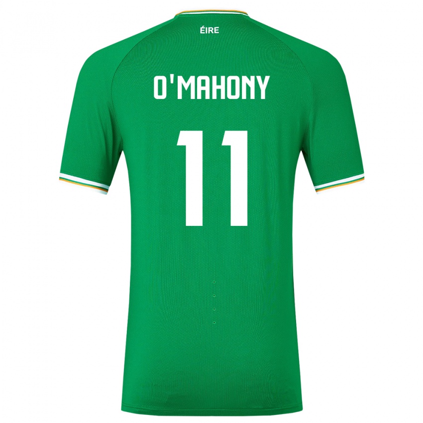 Niño Camiseta Irlanda Éabha O'mahony #11 Verde 1ª Equipación 24-26 La Camisa México