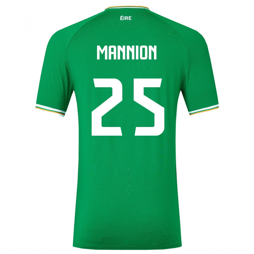 Niño Camiseta Irlanda Aoife Mannion #25 Verde 1ª Equipación 24-26 La Camisa México