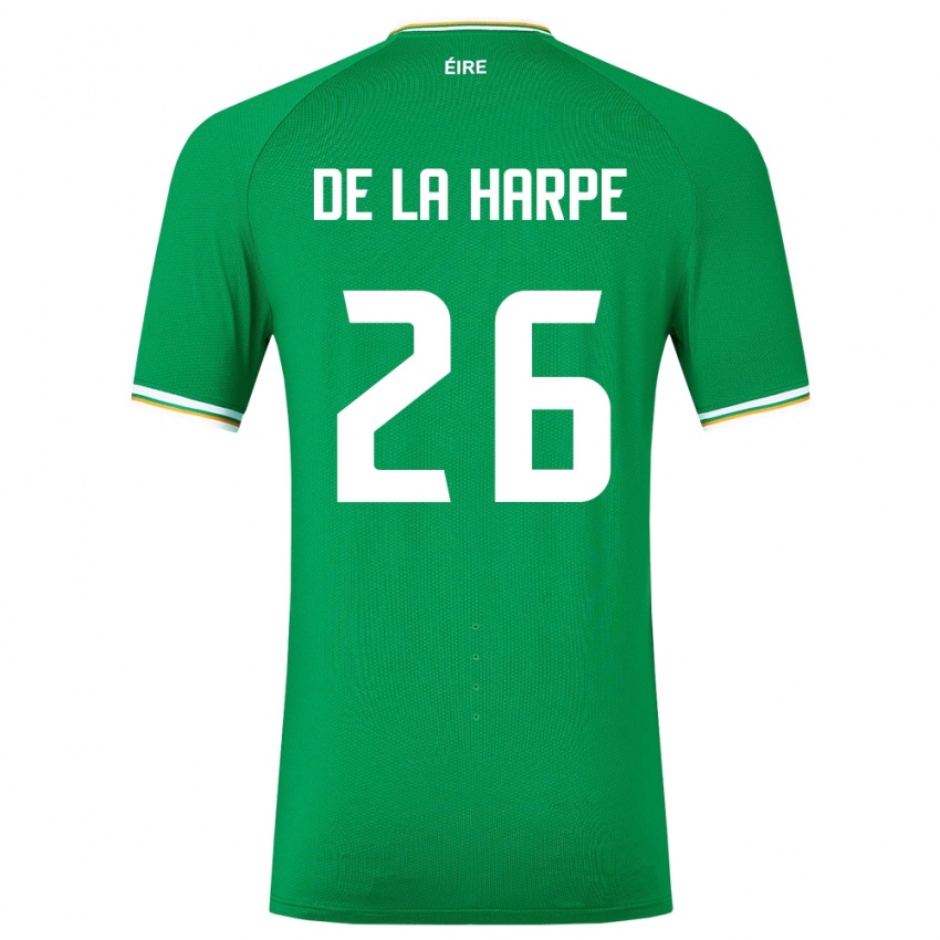 Niño Camiseta Irlanda Deborah-Anne De La Harpe #26 Verde 1ª Equipación 24-26 La Camisa México