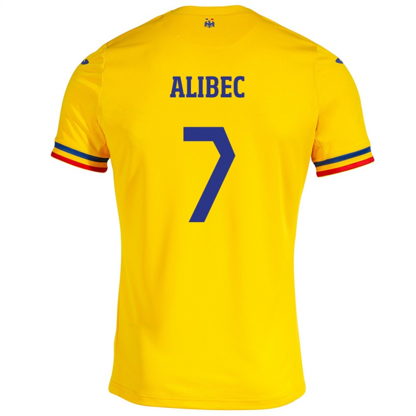 Niño Camiseta Rumania Denis Alibec #7 Amarillo 1ª Equipación 24-26 La Camisa México