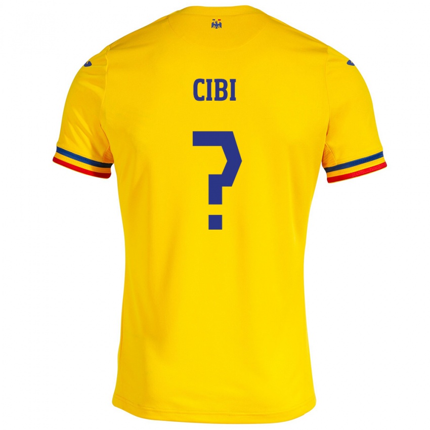 Niño Camiseta Rumania Fabiano Cibi #0 Amarillo 1ª Equipación 24-26 La Camisa México