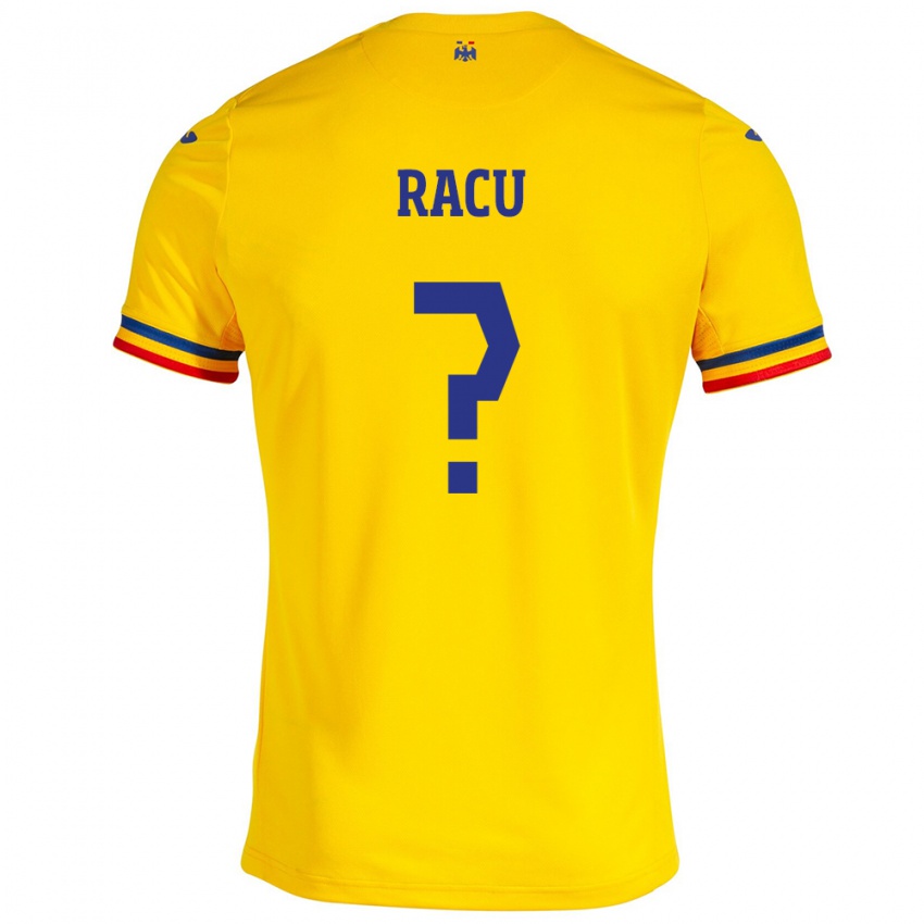 Niño Camiseta Rumania Andrei Racu #0 Amarillo 1ª Equipación 24-26 La Camisa México