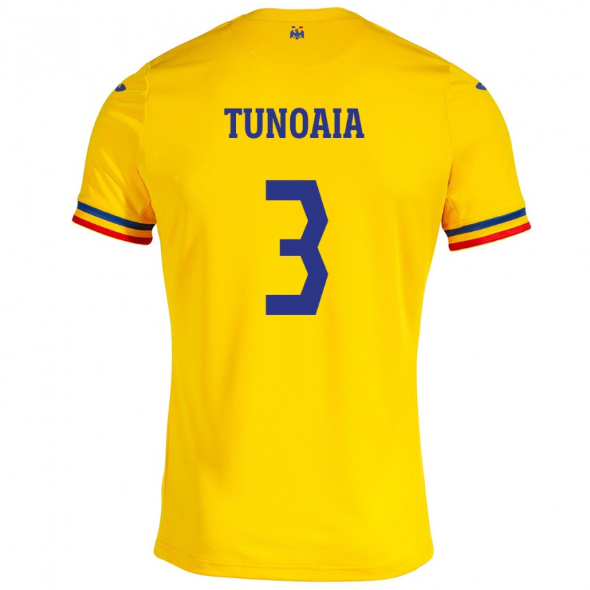 Niño Camiseta Rumania Alexandra Tunoaia #3 Amarillo 1ª Equipación 24-26 La Camisa México