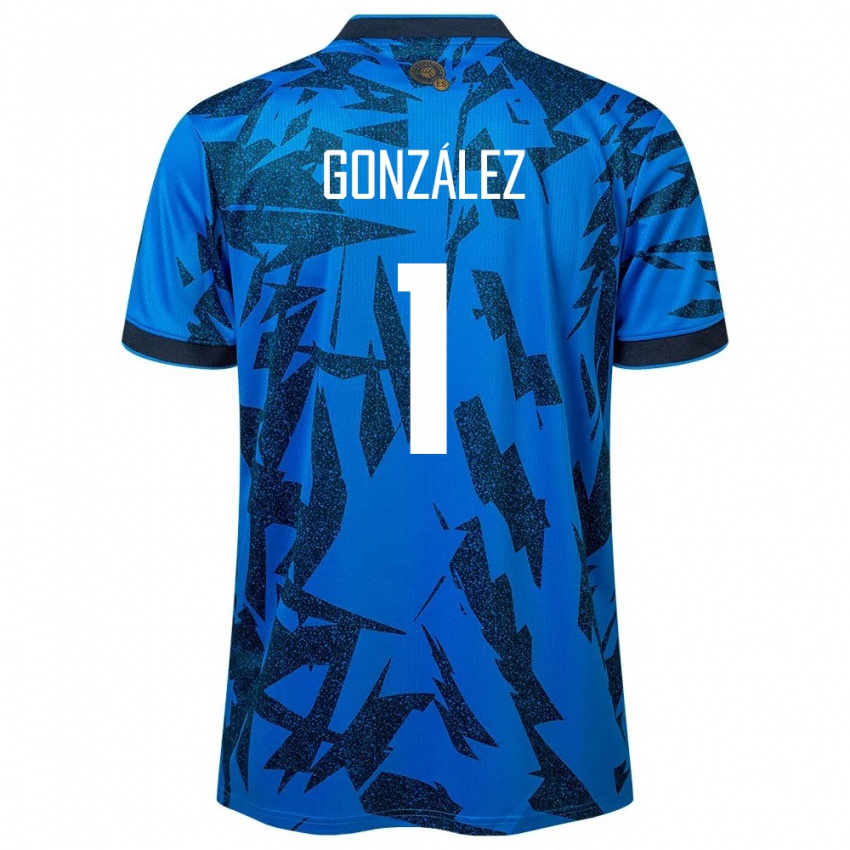 Niño Camiseta El Salvador Mario González #1 Azul 1ª Equipación 24-26 La Camisa México