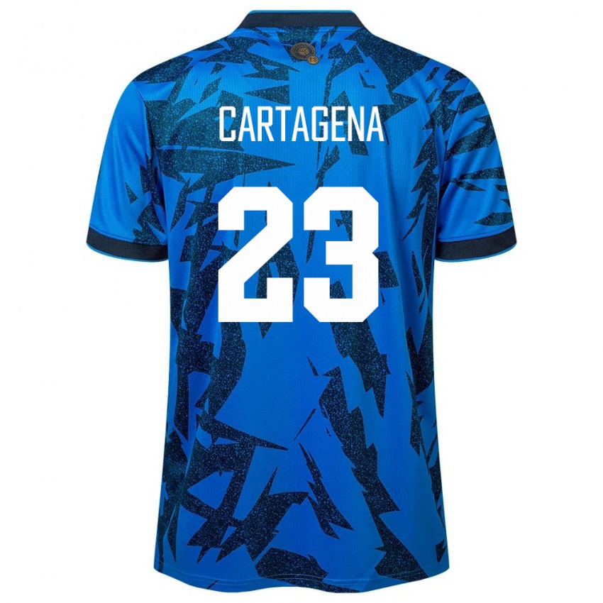 Niño Camiseta El Salvador Melvin Cartagena #23 Azul 1ª Equipación 24-26 La Camisa México