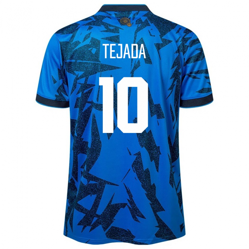 Niño Camiseta El Salvador Rafael Tejada #10 Azul 1ª Equipación 24-26 La Camisa México