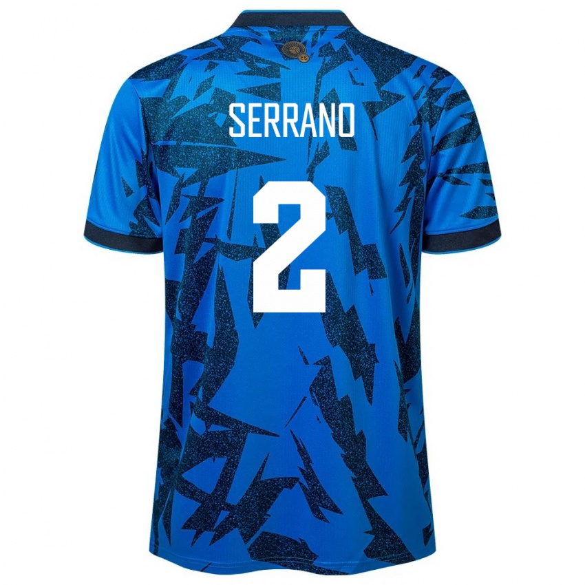 Niño Camiseta El Salvador Alejandro Serrano #2 Azul 1ª Equipación 24-26 La Camisa México