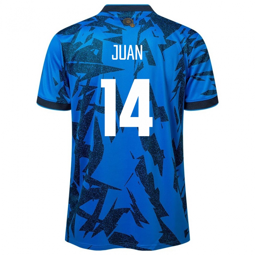 Niño Camiseta El Salvador Juan Sánchez #14 Azul 1ª Equipación 24-26 La Camisa México