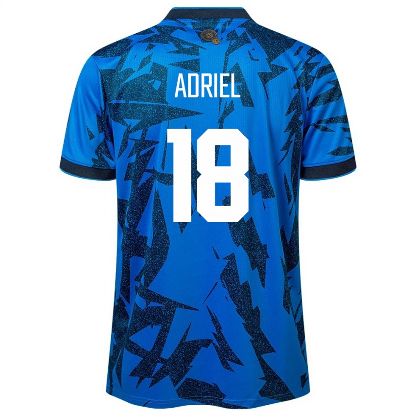 Niño Camiseta El Salvador Adriel Martínez #18 Azul 1ª Equipación 24-26 La Camisa México