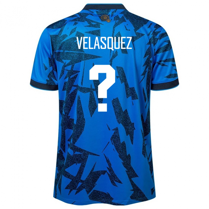 Niño Camiseta El Salvador Jorge Velasquez #0 Azul 1ª Equipación 24-26 La Camisa México