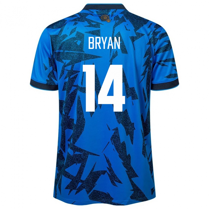 Niño Camiseta El Salvador Bryan Vásquez #14 Azul 1ª Equipación 24-26 La Camisa México