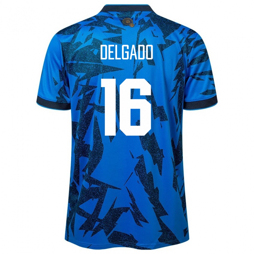 Niño Camiseta El Salvador Vasthy Delgado #16 Azul 1ª Equipación 24-26 La Camisa México