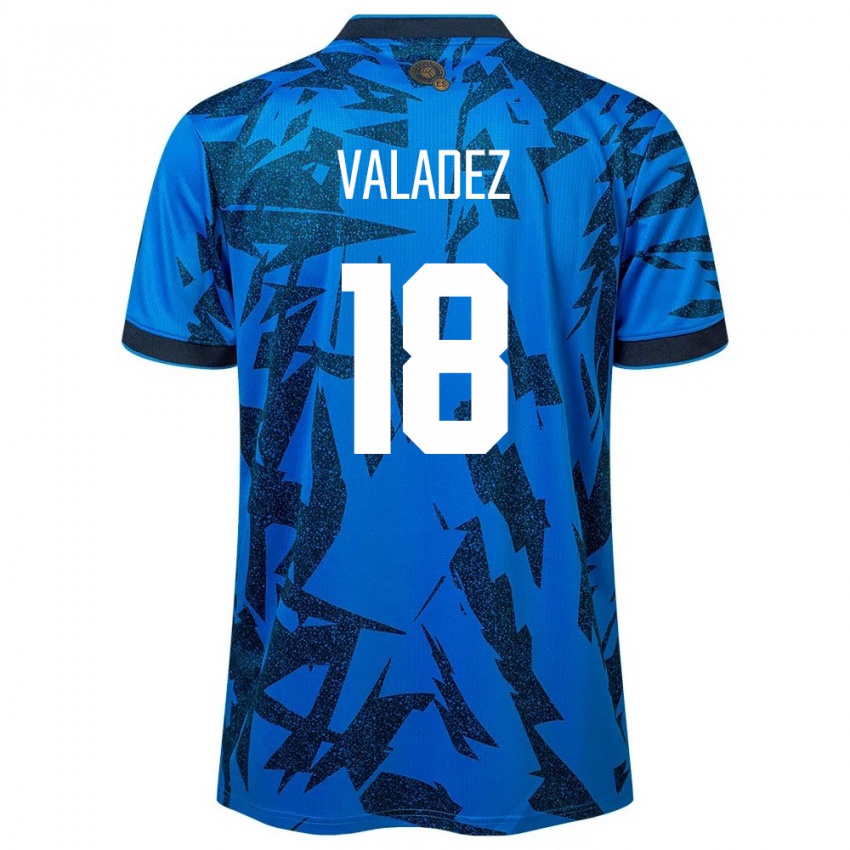 Niño Camiseta El Salvador Samantha Valadez #18 Azul 1ª Equipación 24-26 La Camisa México