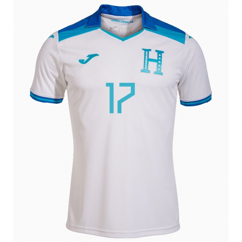 Niño Camiseta Honduras Saúl Estrada #17 Blanco 1ª Equipación 24-26 La Camisa México