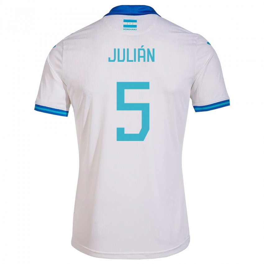 Niño Camiseta Honduras Julián Martínez #5 Blanco 1ª Equipación 24-26 La Camisa México