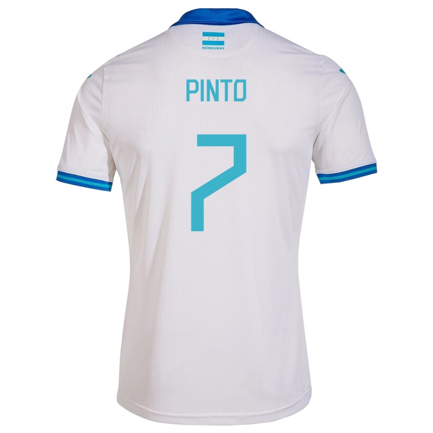 Niño Camiseta Honduras José Pinto #7 Blanco 1ª Equipación 24-26 La Camisa México