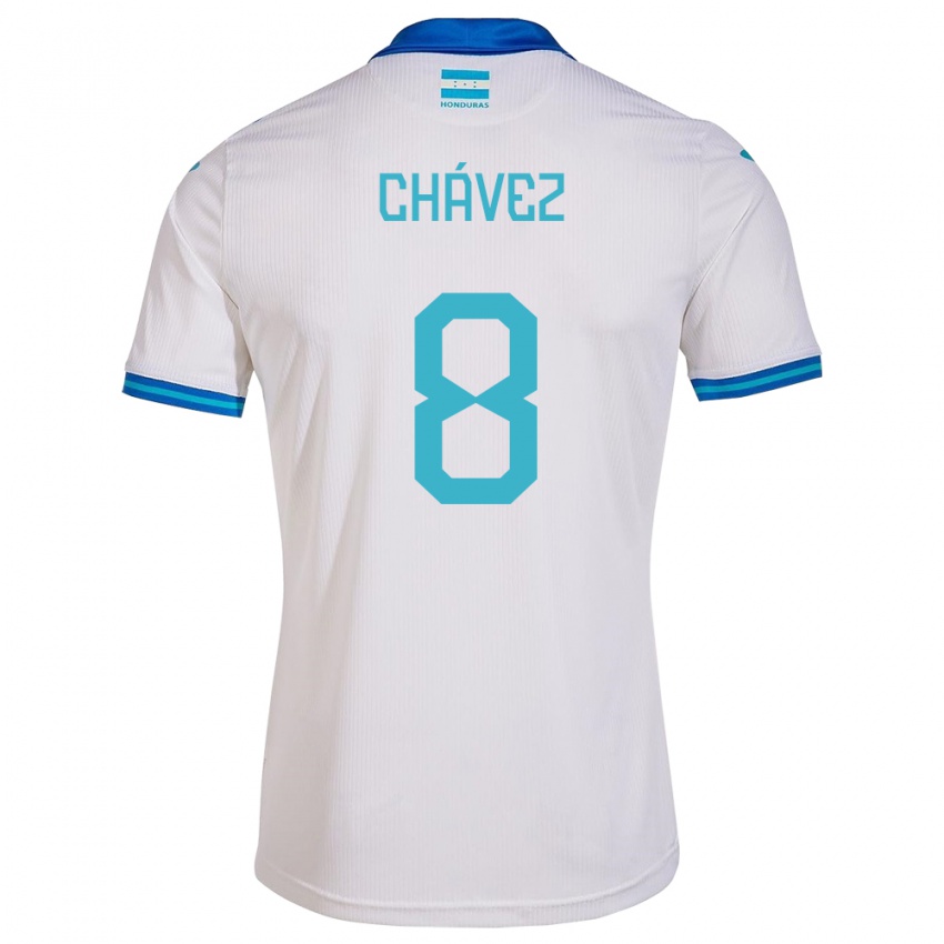 Niño Camiseta Honduras Gerson Chávez #8 Blanco 1ª Equipación 24-26 La Camisa México